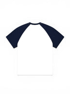 NS Raglan Tee, Navy and White